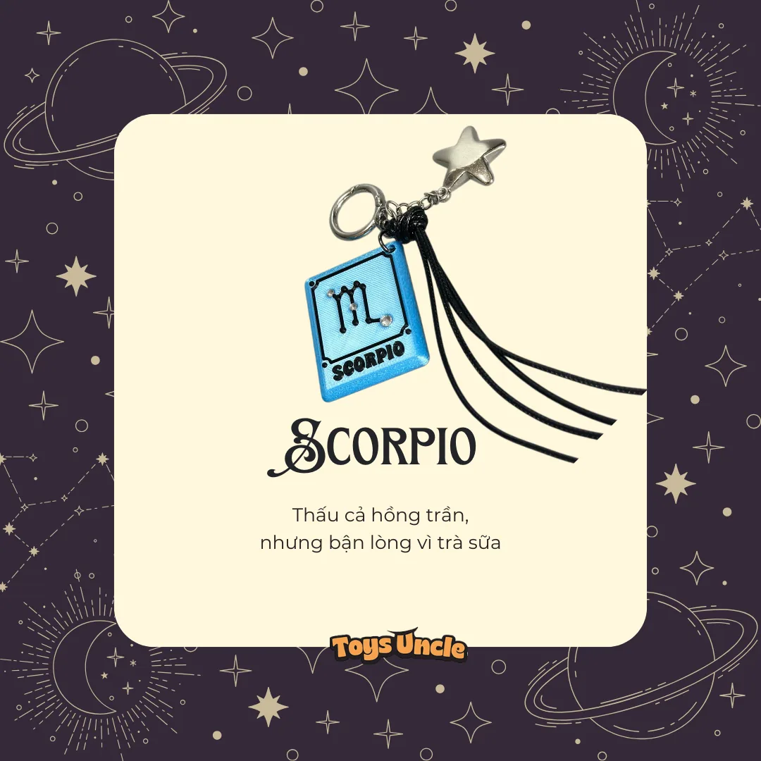 Scorpio zodiac keychain, 3D printed by Toys&nbsp;Uncle